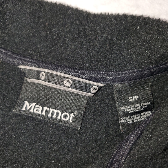 Marmot Black Full Zip Soft Warm Fleece Jacket Womens Size Small Outdoor Winter - Picture 4 of 8